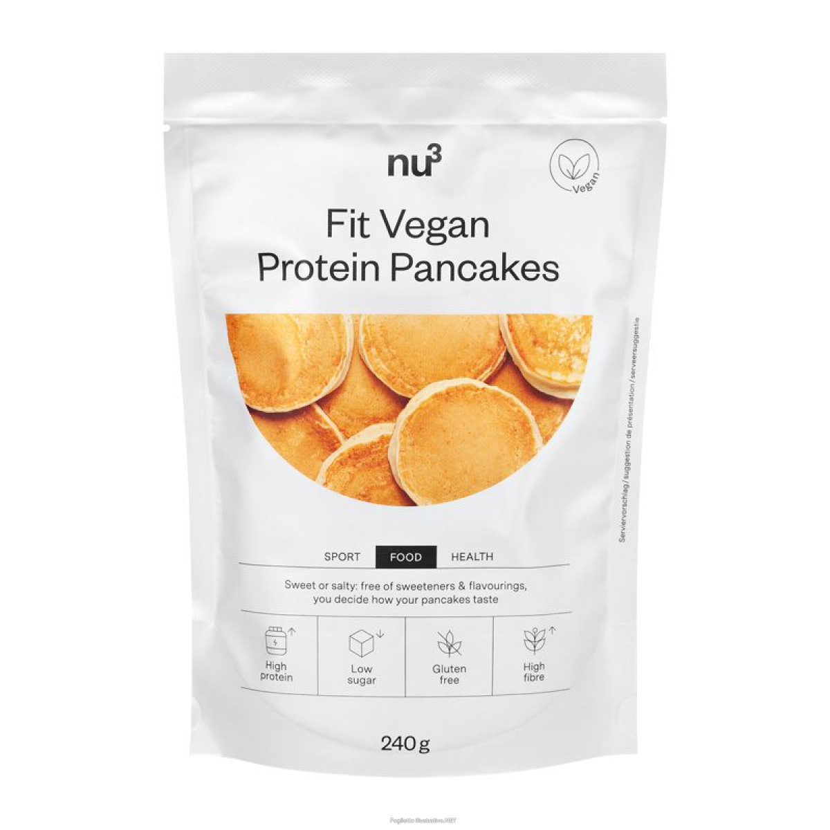 Cerca Offerte di nu3 fit pancake proteici vegani 240 g polvere e acquista online