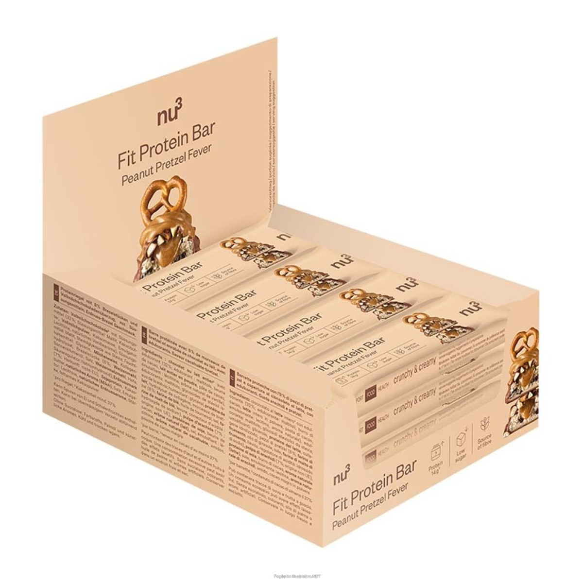 Cerca Offerte di nu3 fit protein bar peanut pretzel fever set da 12 12x55 g barretta e acquista online