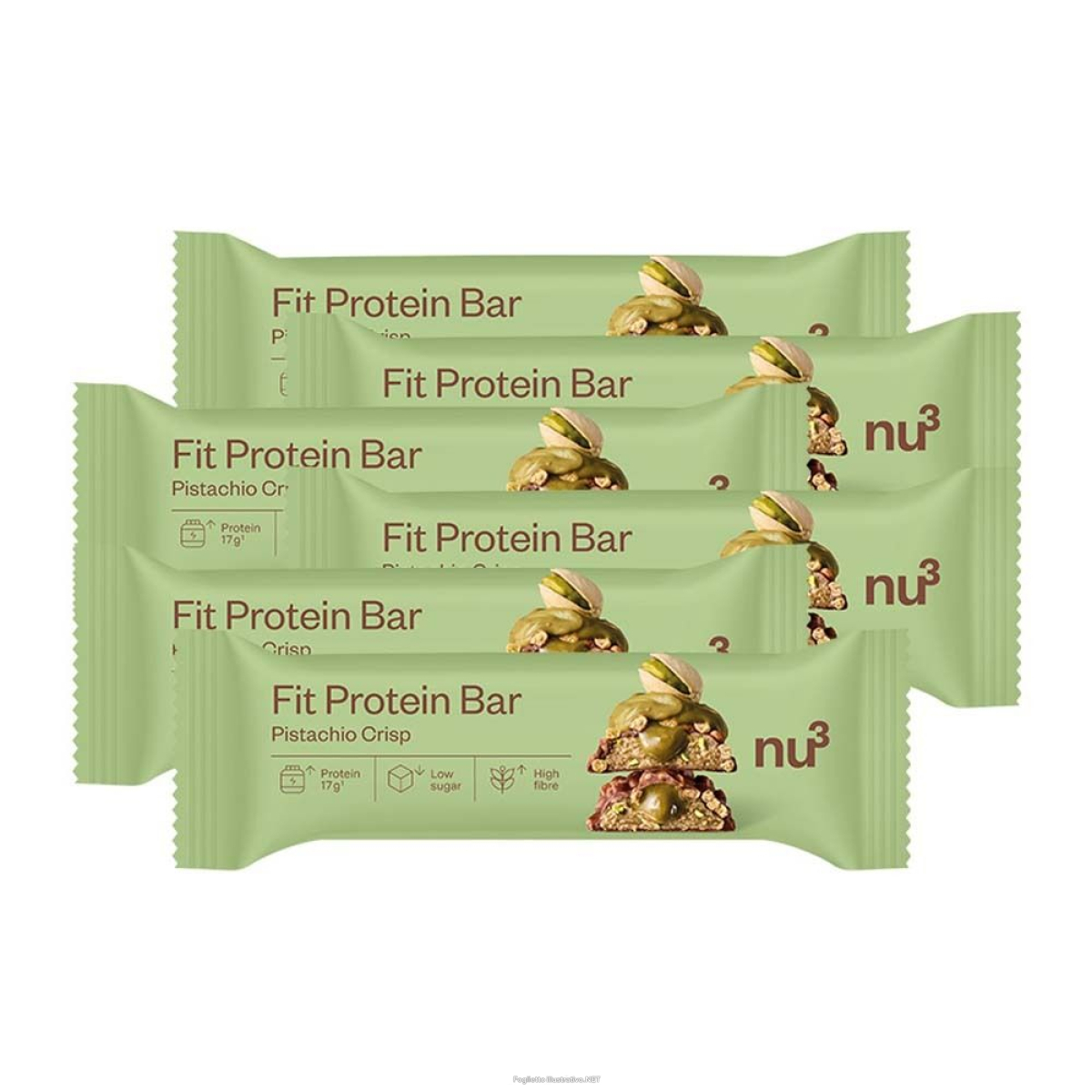 Cerca Offerte di nu3 fit protein bar pistachio crisp set da 6 6x55 g barretta e acquista online