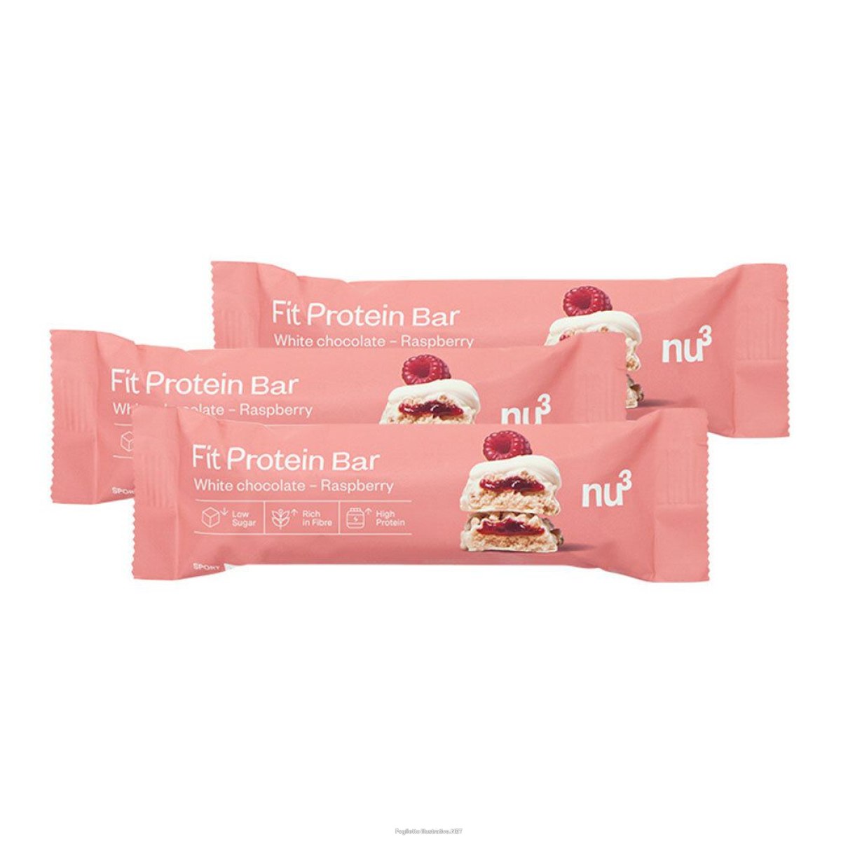 Cerca Offerte di nu3 fit protein bar white chocolate raspberry 3x55 g barretta e acquista online