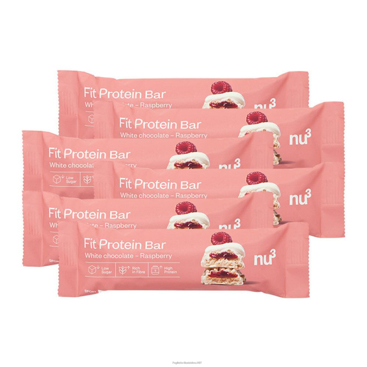 Cerca Offerte di nu3 fit protein bar white chocolate raspberry 6x55 g barretta e acquista online