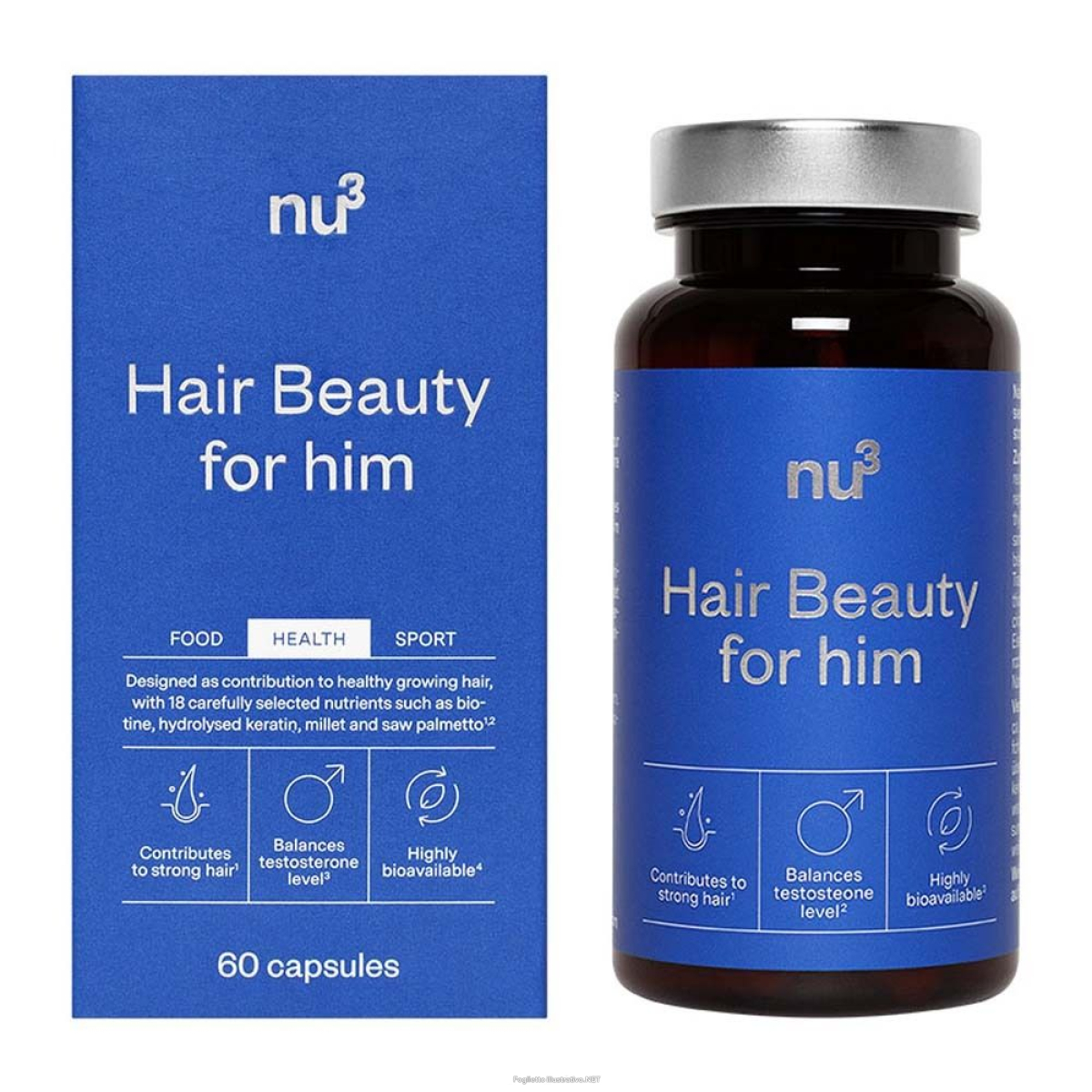 Cerca Offerte di nu3 hair beauty for him 60 pz capsule e acquista online