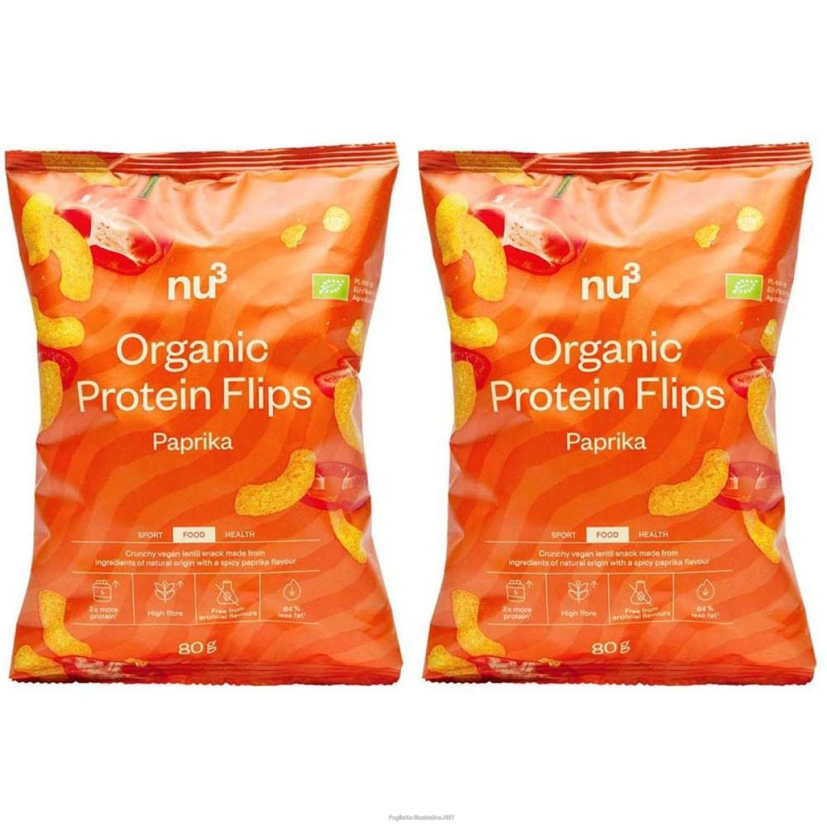 Cerca Offerte di nu3 organic protein chips, paprika set da 2 2x80 g snack e acquista online