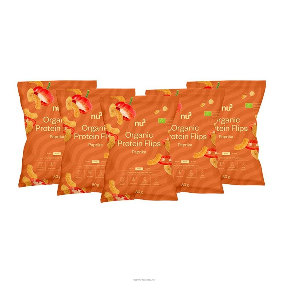 Cerca Offerte di nu3 organic protein chips, paprika set da 5 5x80 g mangime e acquista online