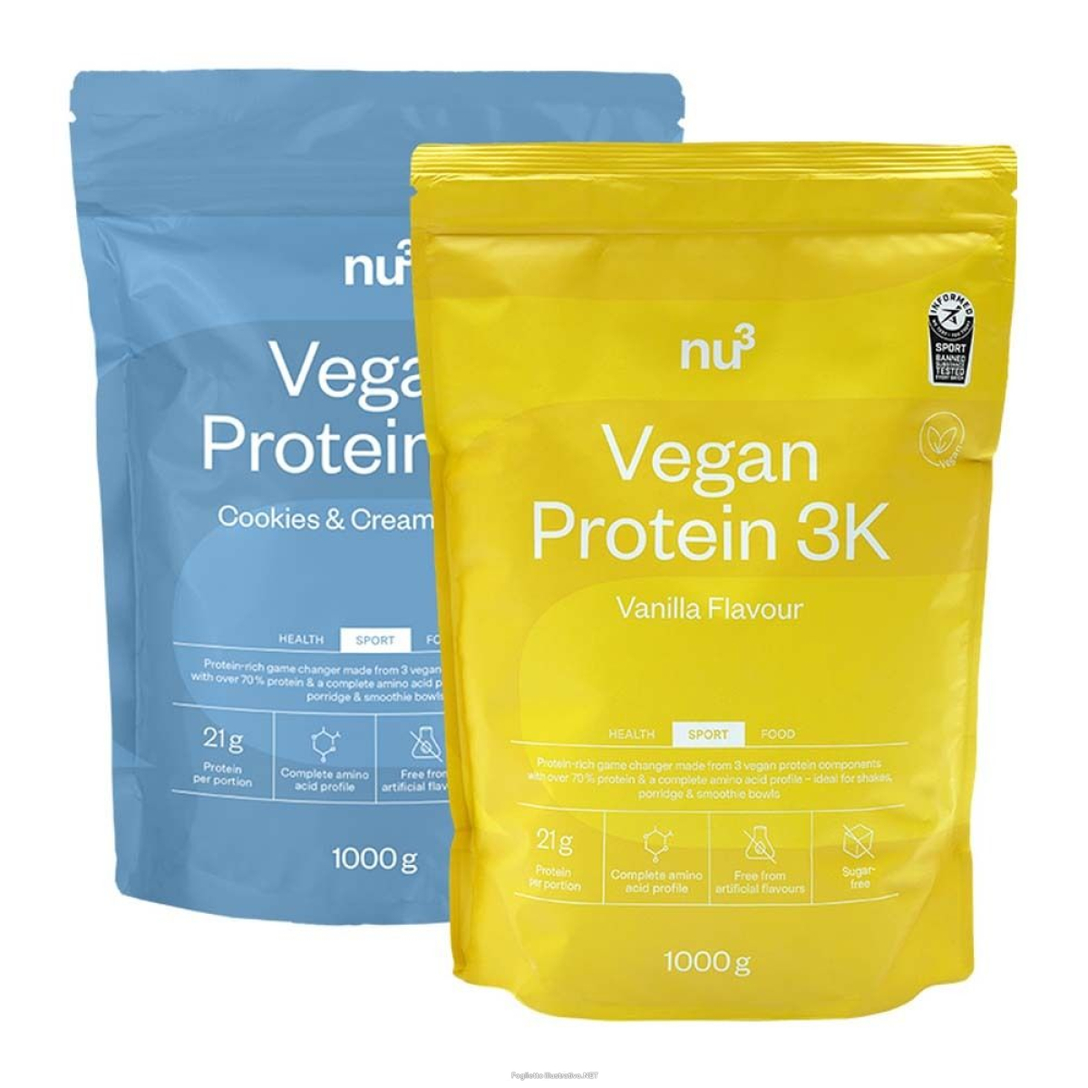 Cerca Offerte di nu3 pacchetto di prova proteine vegane 3k nu3, crema biscotti e acquista online