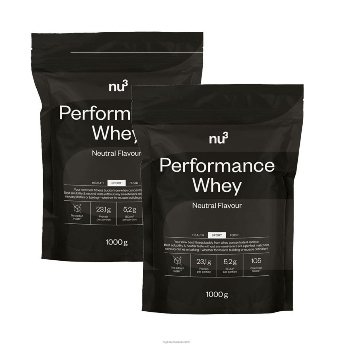 Cerca Offerte di nu3 performance whey neutro set da 2 2x1000 g polvere e acquista online