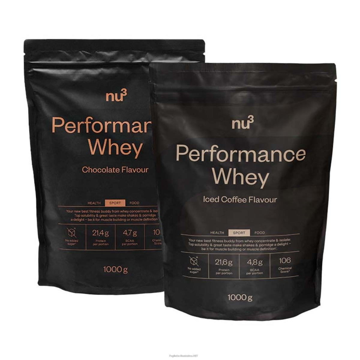 Cerca Offerte di nu3 performance whey set cioccolato + iced coffee 2x1000 g polvere e acquista online