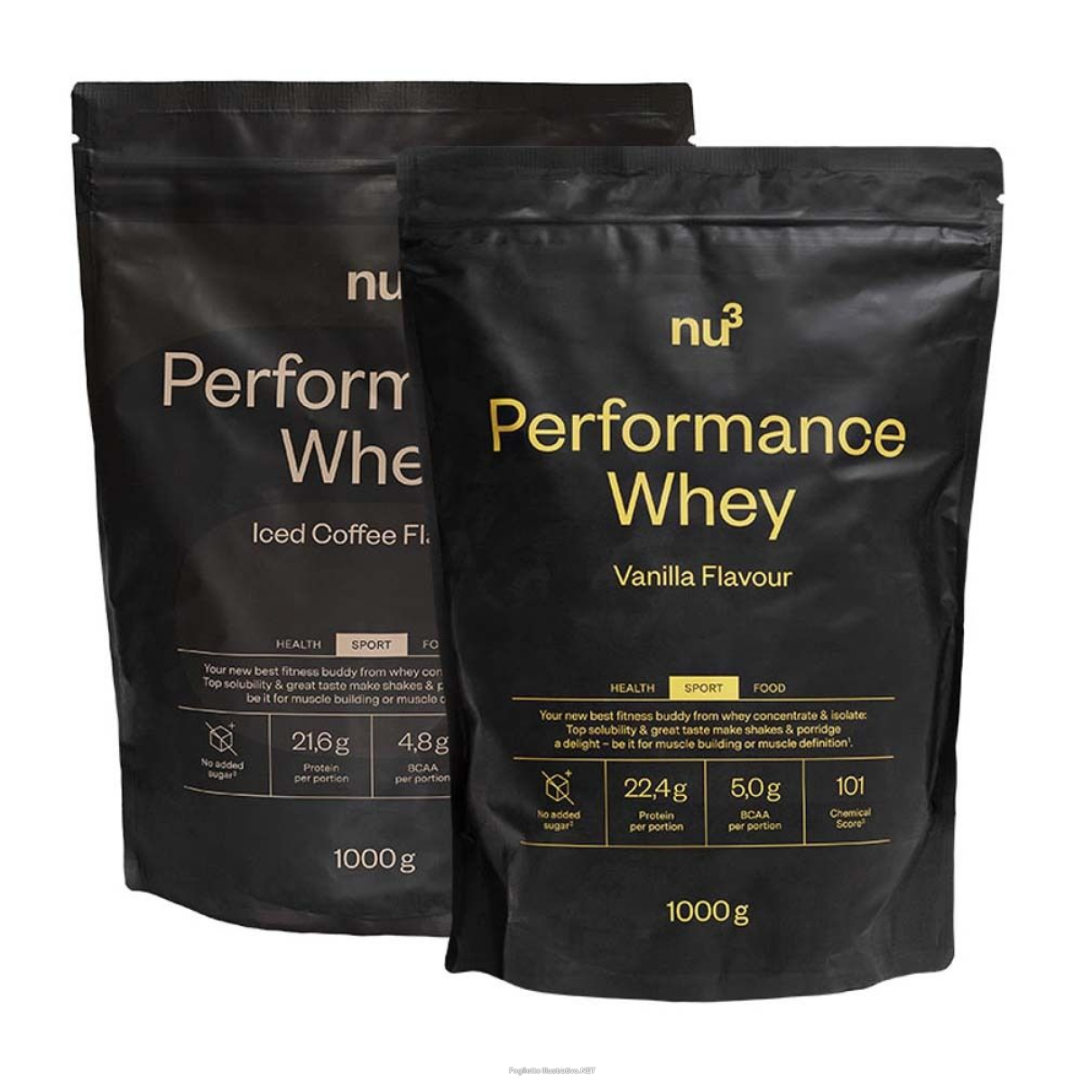 Cerca Offerte di nu3 performance whey set vaniglia + iced caffé 2x1000 g polvere e acquista online