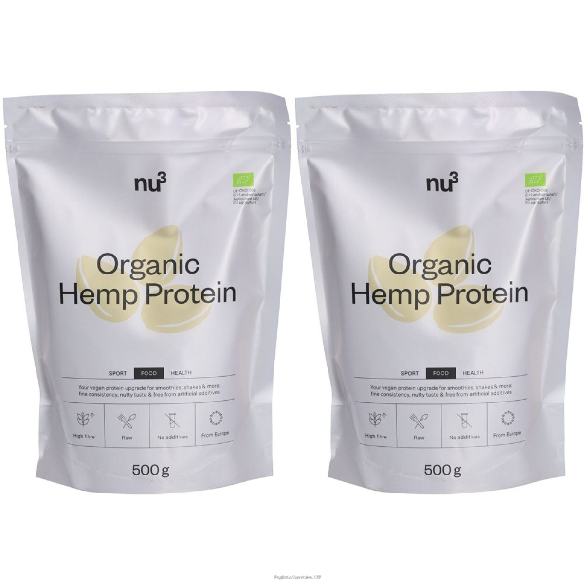 Cerca Offerte di nu3 proteine di canapa bio set da 2 2x500 g polvere e acquista online