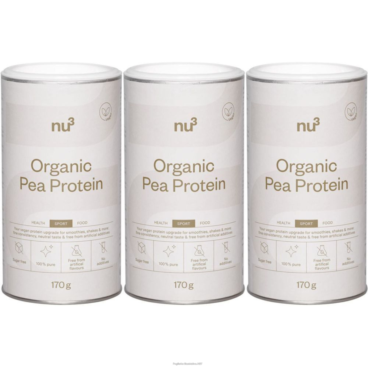 Cerca Offerte di nu3 proteine di pisello bio set da 3 3x170 g polvere e acquista online