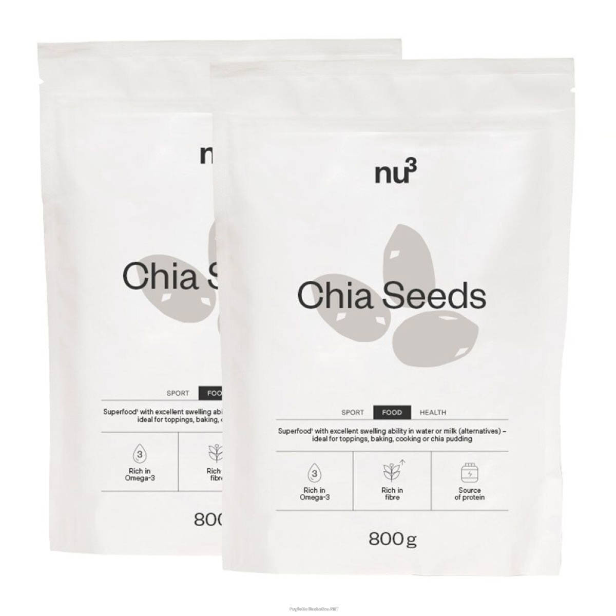 Cerca Offerte di nu3 semi di chia set da 2 2x800 g e acquista online
