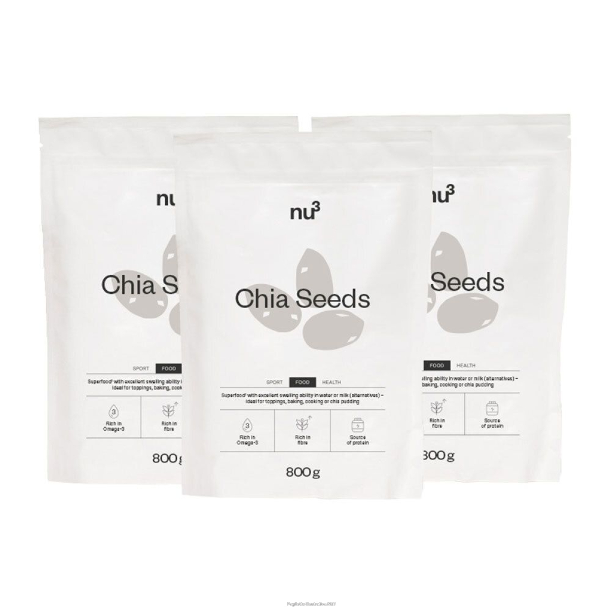 Cerca Offerte di nu3 semi di chia set da 3 3x800 g e acquista online