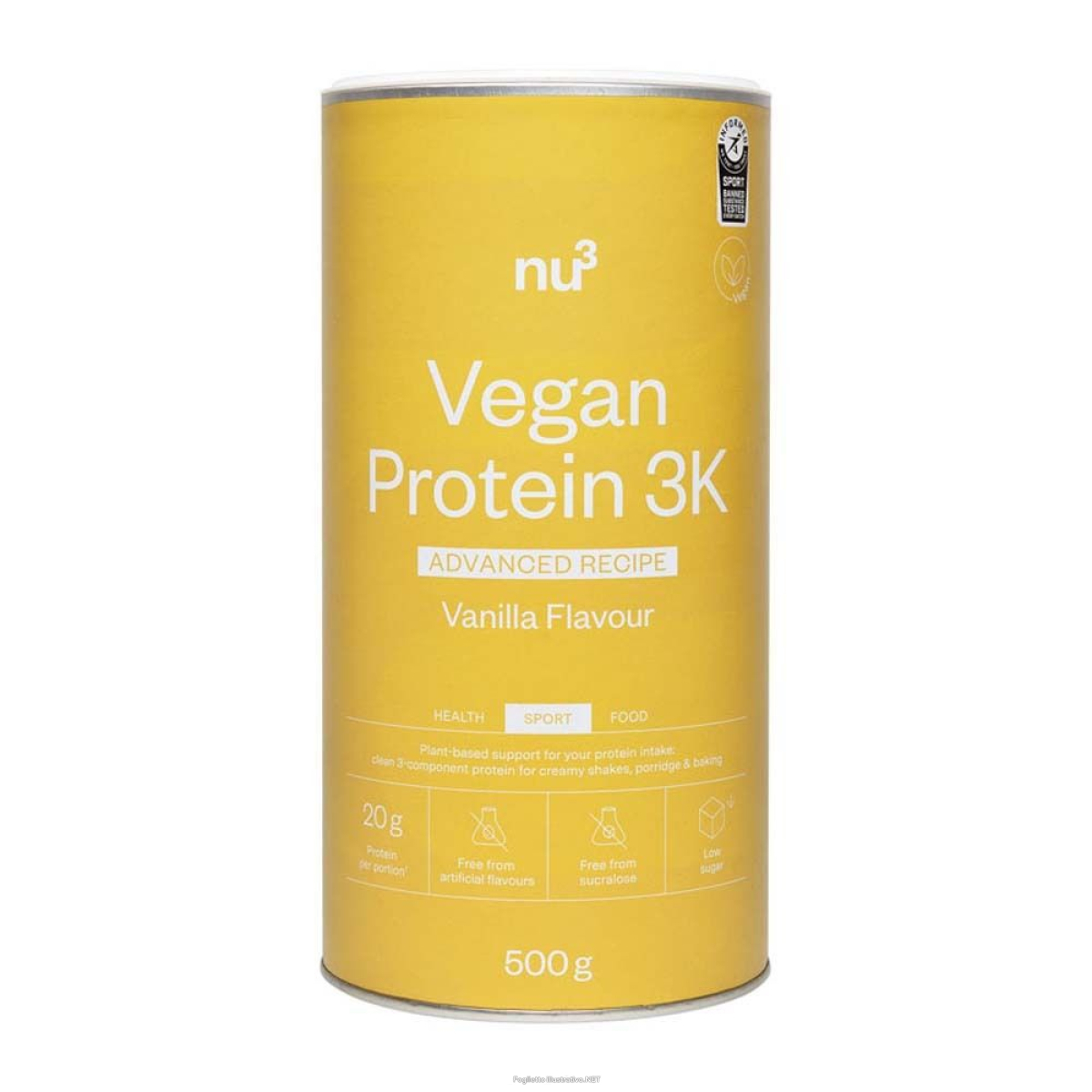Cerca Offerte di nu3 vegan protein 3k advanced vaniglia 500 g polvere e acquista online