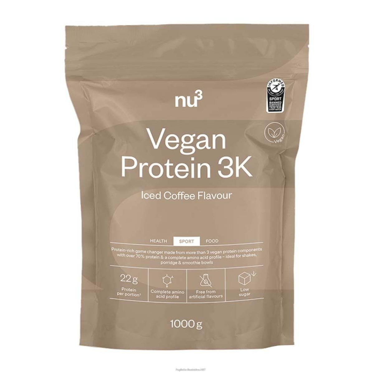 Cerca Offerte di nu3 vegan protein 3k caffè freddo 1000 g polvere e acquista online