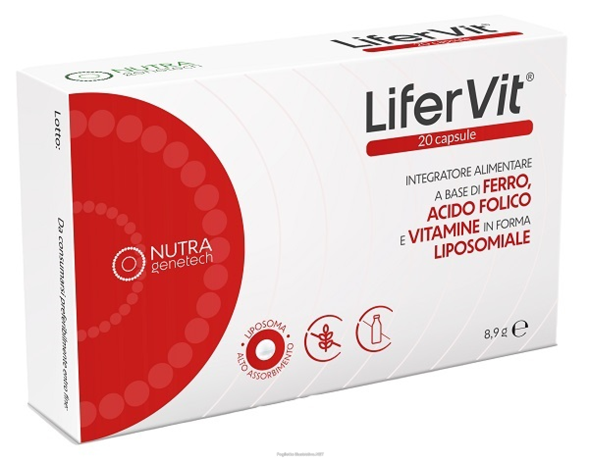 Cerca Offerte di nutragenetech - lifervit integratore difese immunitarie e riduzione stanchezza confezione 20 capsule e acquista online