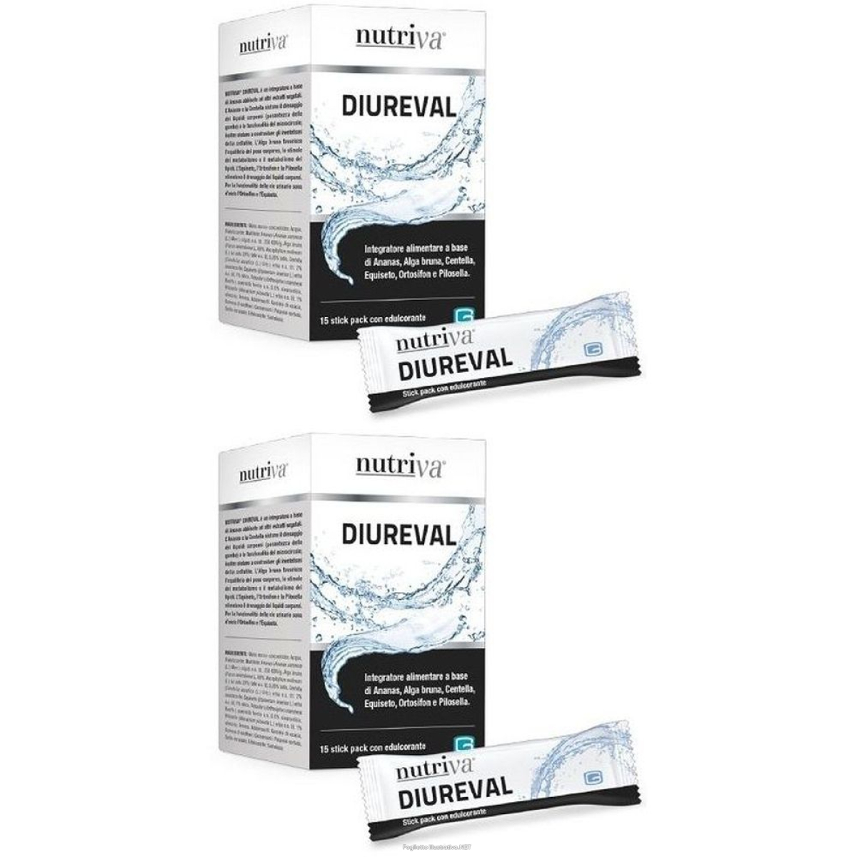Cerca Offerte di nutriva diureval 15 stick pack da 10 ml set da 2 2x150 ml soluzione or e acquista online