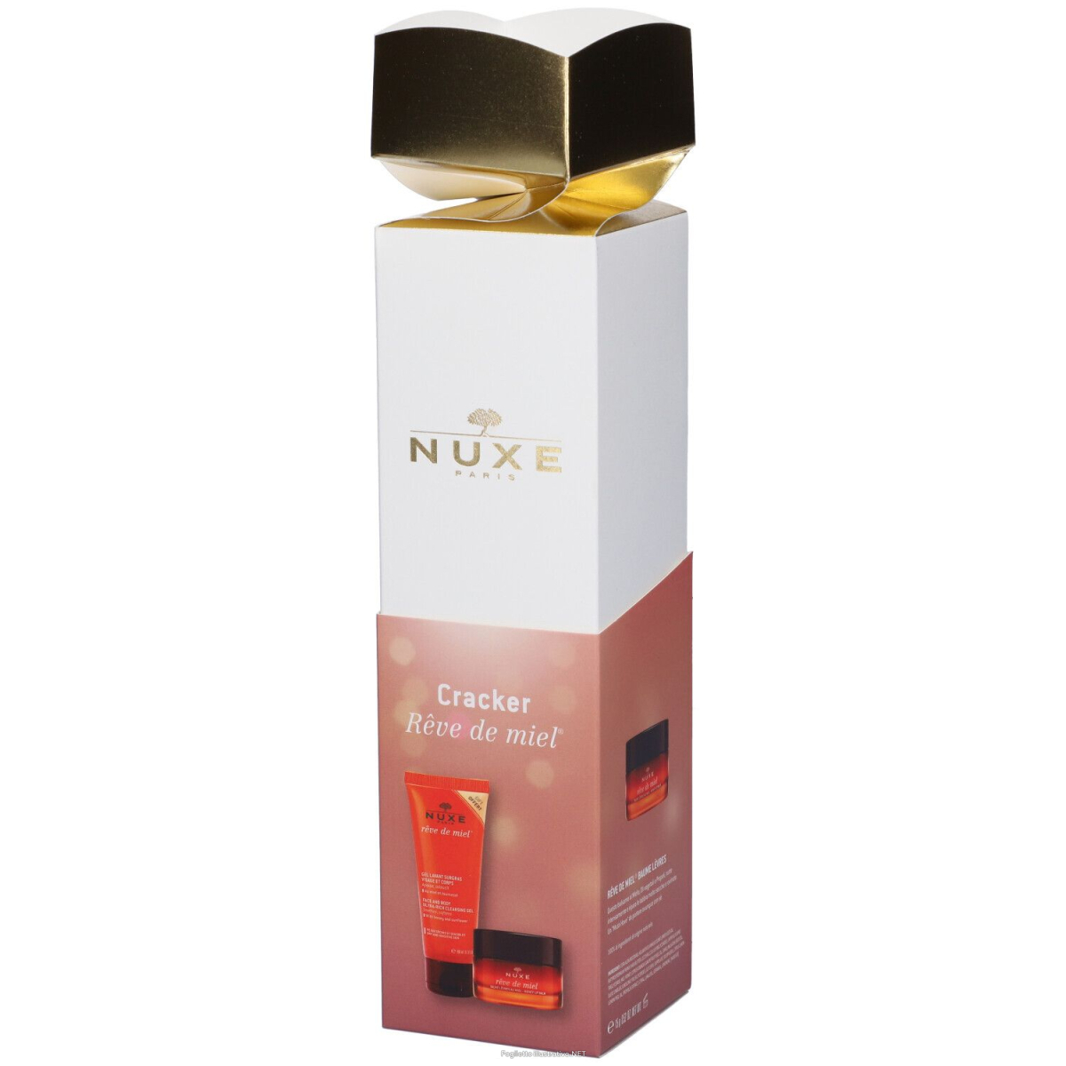 Cerca Offerte di nuxe cofanetto natale 2024 cracker reve de miel - gel lavante viso e corpo 100 ml + balsamo labbra al miele 15 g e acquista online