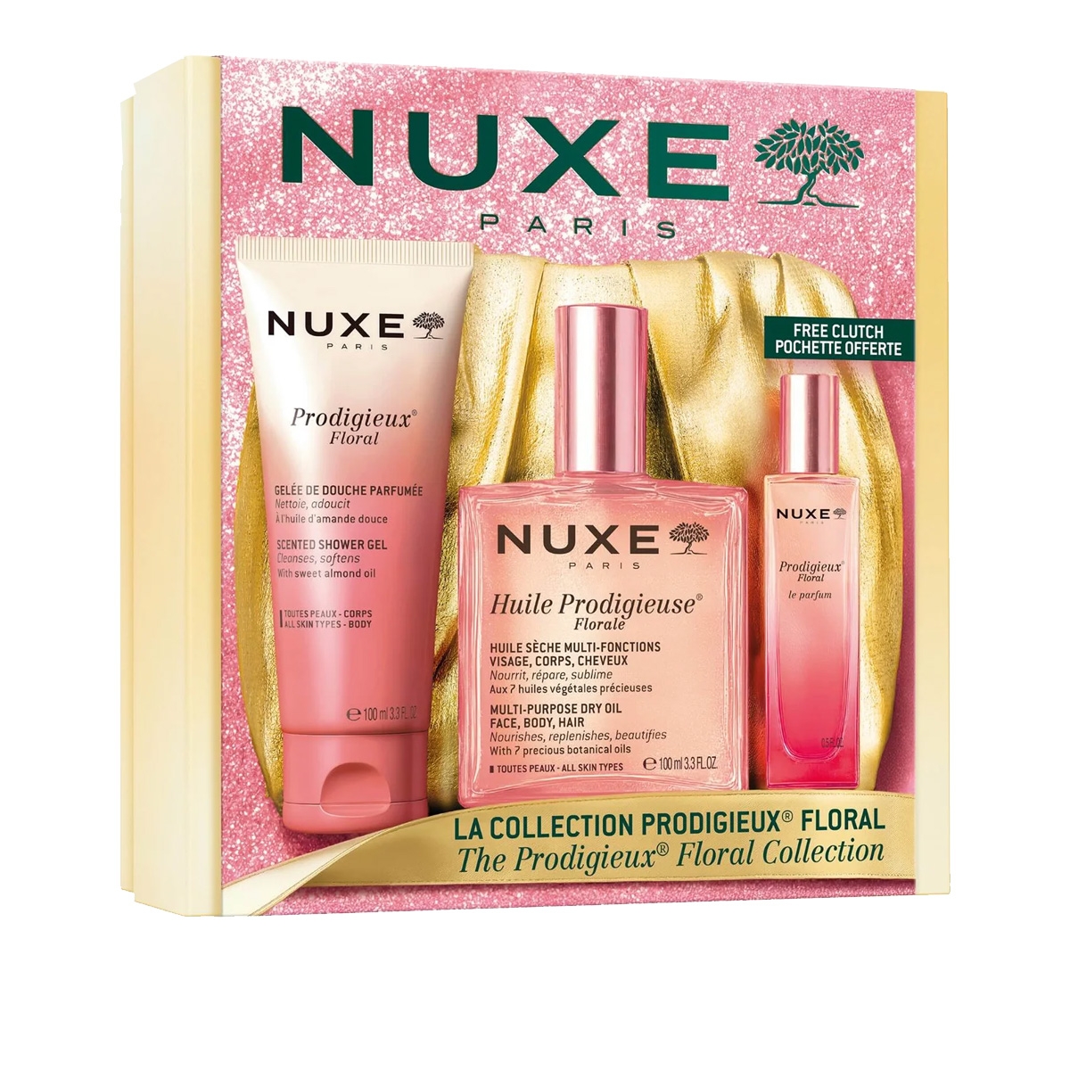 Cerca Offerte di Nuxe - cofanetto natale prodigieux collection floral olio doccia+huile prodigieuse+profumo confezione 3 pezzi e acquista online