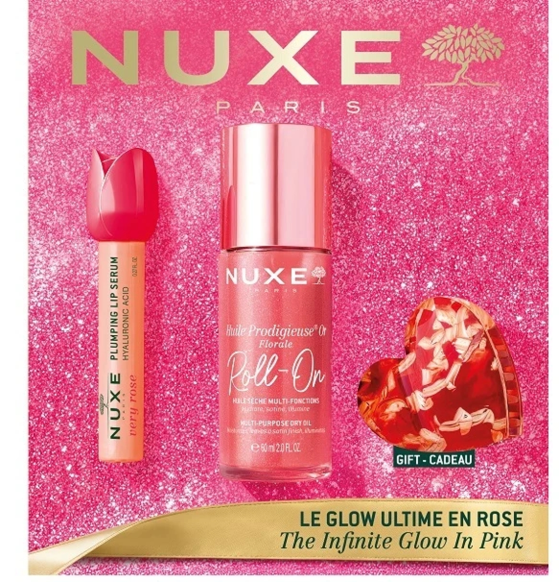 Cerca Offerte di Nuxe - cofanetto natale the infinity glow in pink siero labbra rimpolpante+huile prodigieuse floral roll on brillantinato confezione 2 pezzi e acquista online
