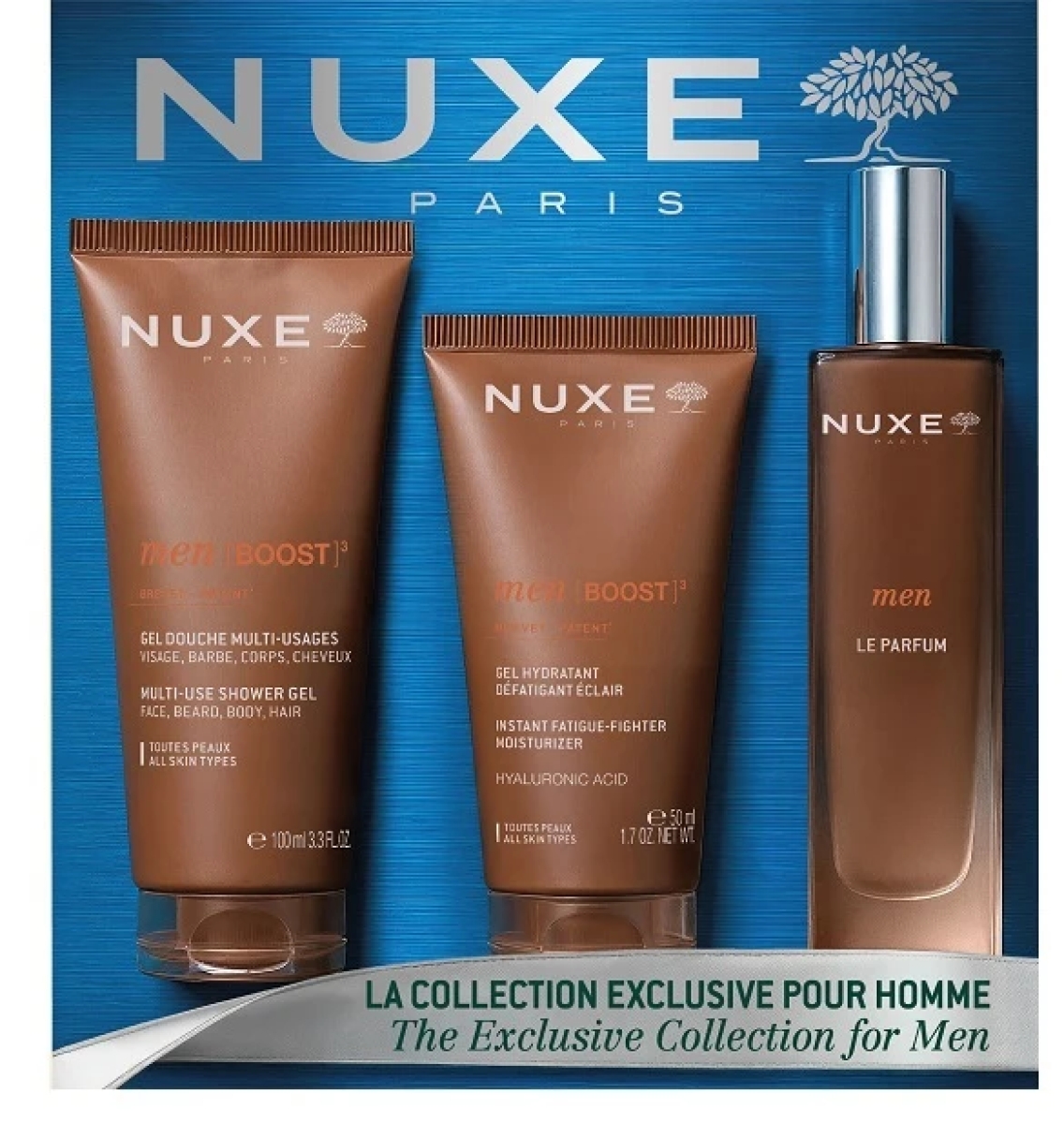 Cerca Offerte di Nuxe - cofanetto natale uomo la collection exclusive gel doccia+profumo+gel idratante confezione 3 pezzi e acquista online