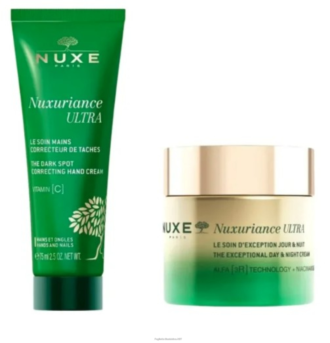 Cerca Offerte di nuxe cofanetto nuxuriance ultra - trattamento antietà viso e crema mani antimacchie, 75 ml + 75 ml e acquista online