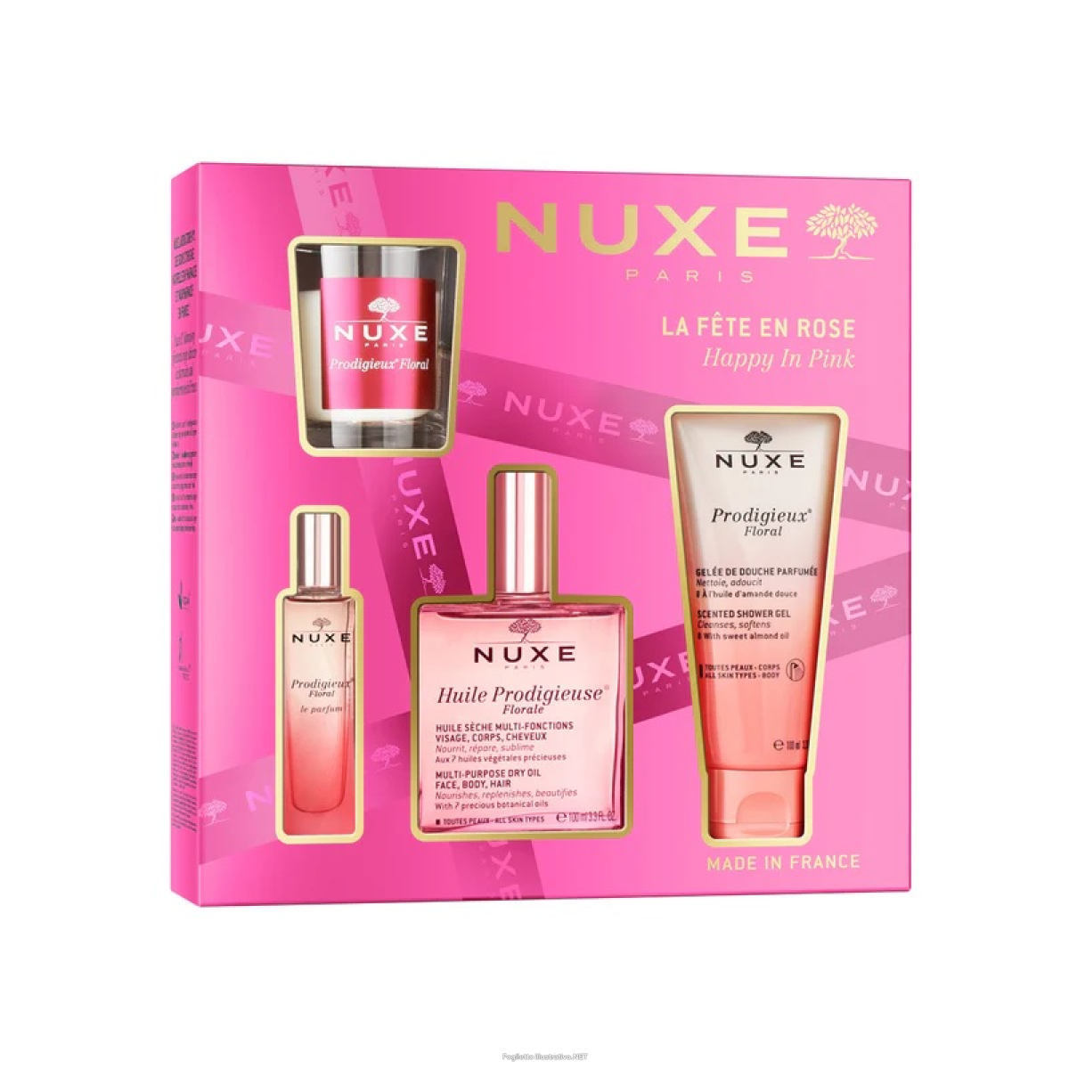 Cerca Offerte di nuxe cofanetto olio prodigioso floreale 2025 - 1 olio prodigioso floreale 100 millilitri + 1 profumo prodigioso floreale 15 millilitri + 1 gel doccia 100 millilitri + candela profumata e acquista online