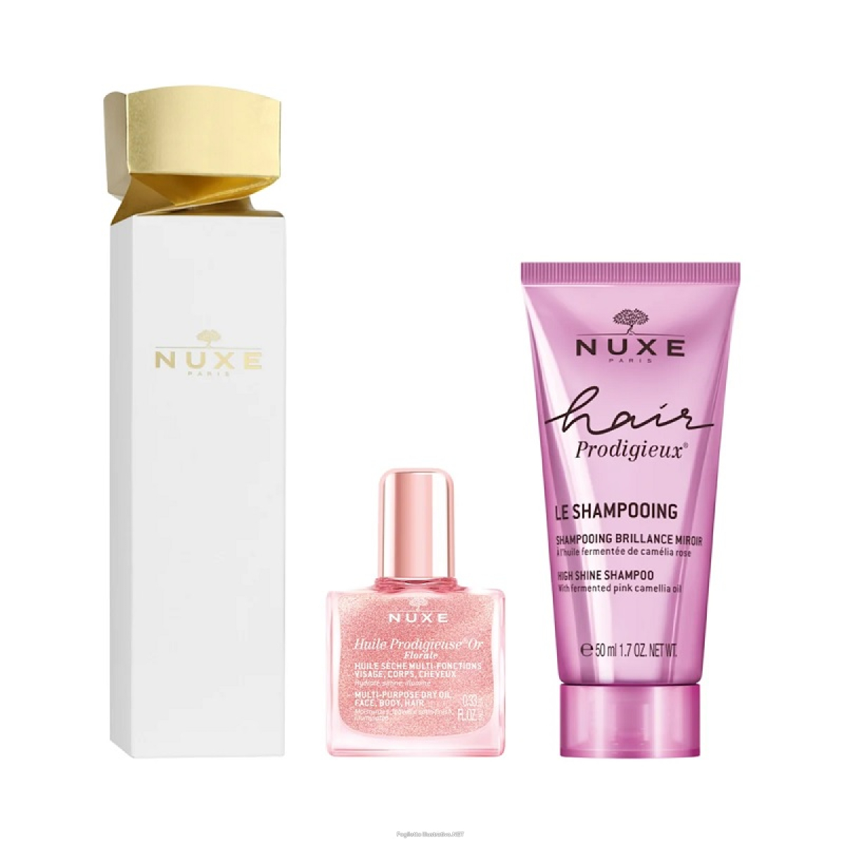 Cerca Offerte di nuxe cracker hair prodigieux huile prodigieuse con shampoo effetto lucentezza 50ml + olio secco florale multi-funzione 10ml e acquista online