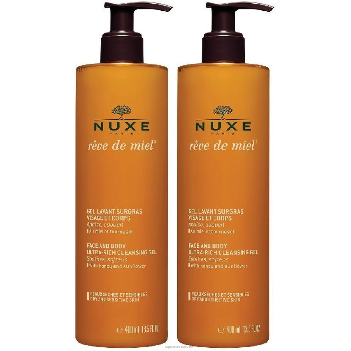 Cerca Offerte di nuxe rêve de miel® gel doccia viso e corpo al miele set da 2 2x400 ml e acquista online
