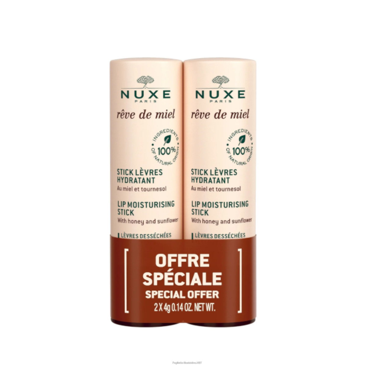 Cerca Offerte di nuxe reve de miel lipstick duo 2x4g stick promo labbra nutriente per labbra secche e screpolate e acquista online