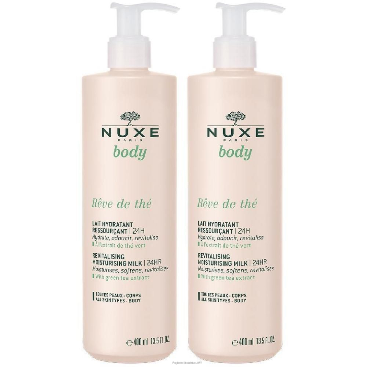 Cerca Offerte di nuxe rêve de thé latte idratante rivitalizzante 2x400 ml e acquista online
