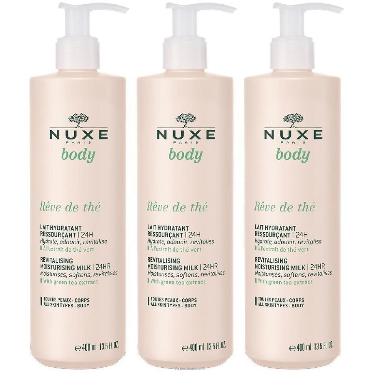 Cerca Offerte di nuxe rêve de thé latte idratante rivitalizzante 3x400 ml e acquista online