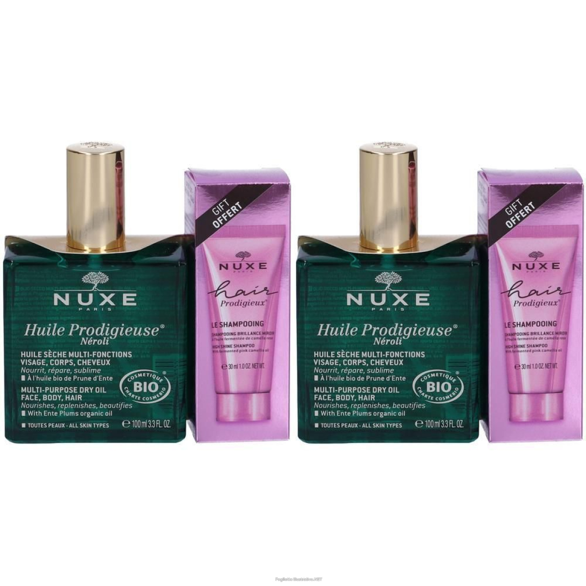 Cerca Offerte di nuxe set hair prodigieux lo shampoo effetto lucentezza 30ml + huile pr e acquista online