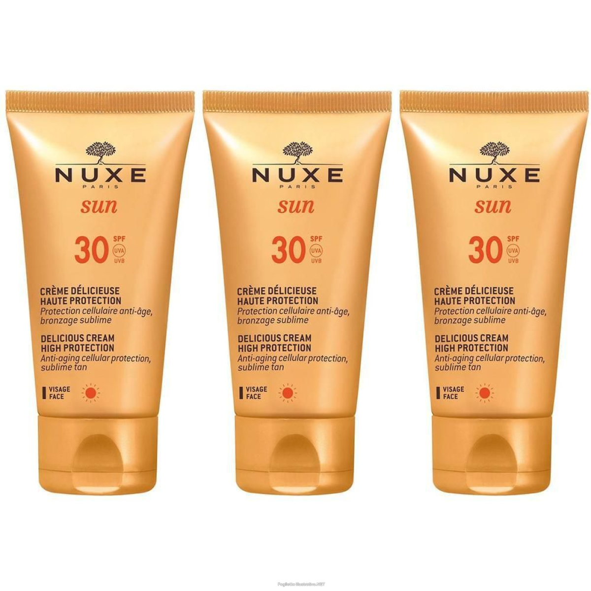 Cerca Offerte di nuxe sun crema solare anti-età viso spf 30 3x50 ml solare e acquista online