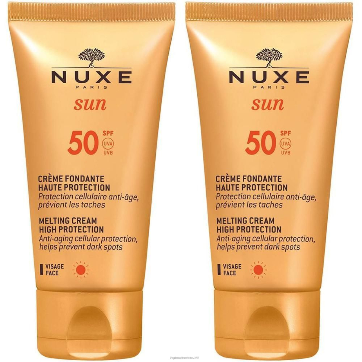 Cerca Offerte di nuxe sun crema solare anti-età viso spf50 2x50 ml e acquista online