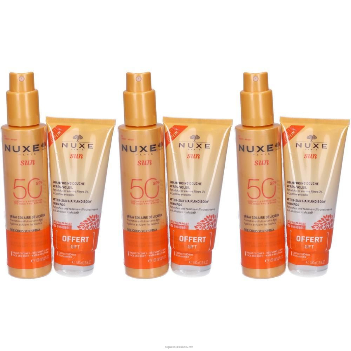 Cerca Offerte di nuxe sun duo spray solare ad alta protezione spf50 per viso e corpo + e acquista online