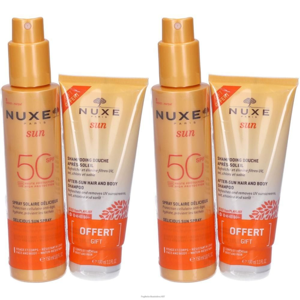 Cerca Offerte di nuxe sun duo spray solare ad alta protezione spf50 per viso e corpo + e acquista online
