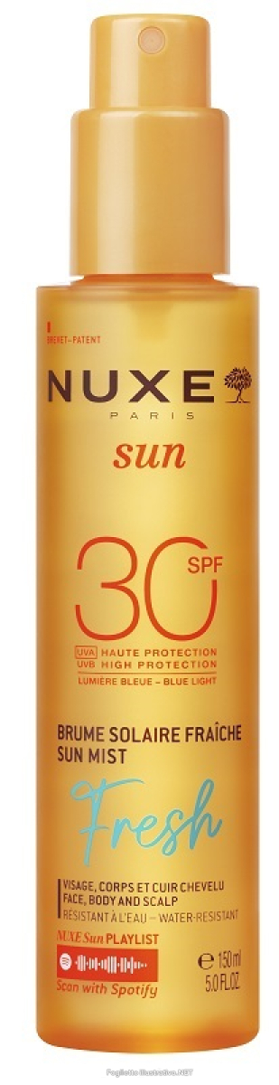 Cerca Offerte di nuxe sun fresh spf 30 acqua solare fresca per viso corpo e cuoio capelluto spray 150ml e acquista online