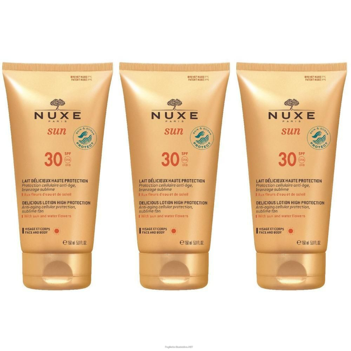 Cerca Offerte di nuxe sun latte solare viso e corpo spf 30 3x150 ml e acquista online