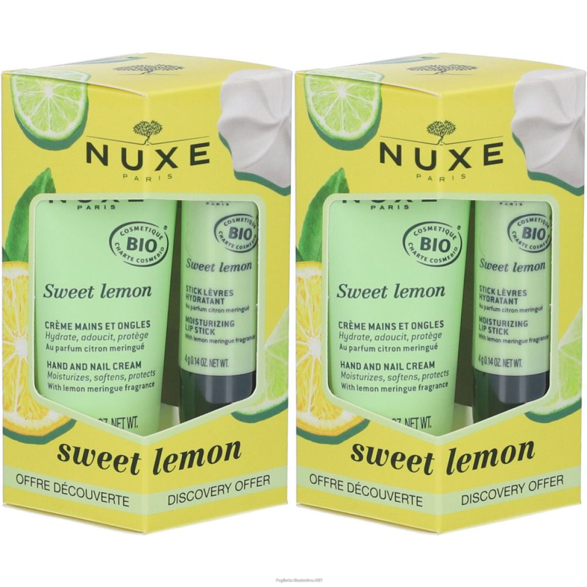 Cerca Offerte di nuxe sweet lemon set crema mani e unghie + stick labbra da 2 2x1 p e acquista online
