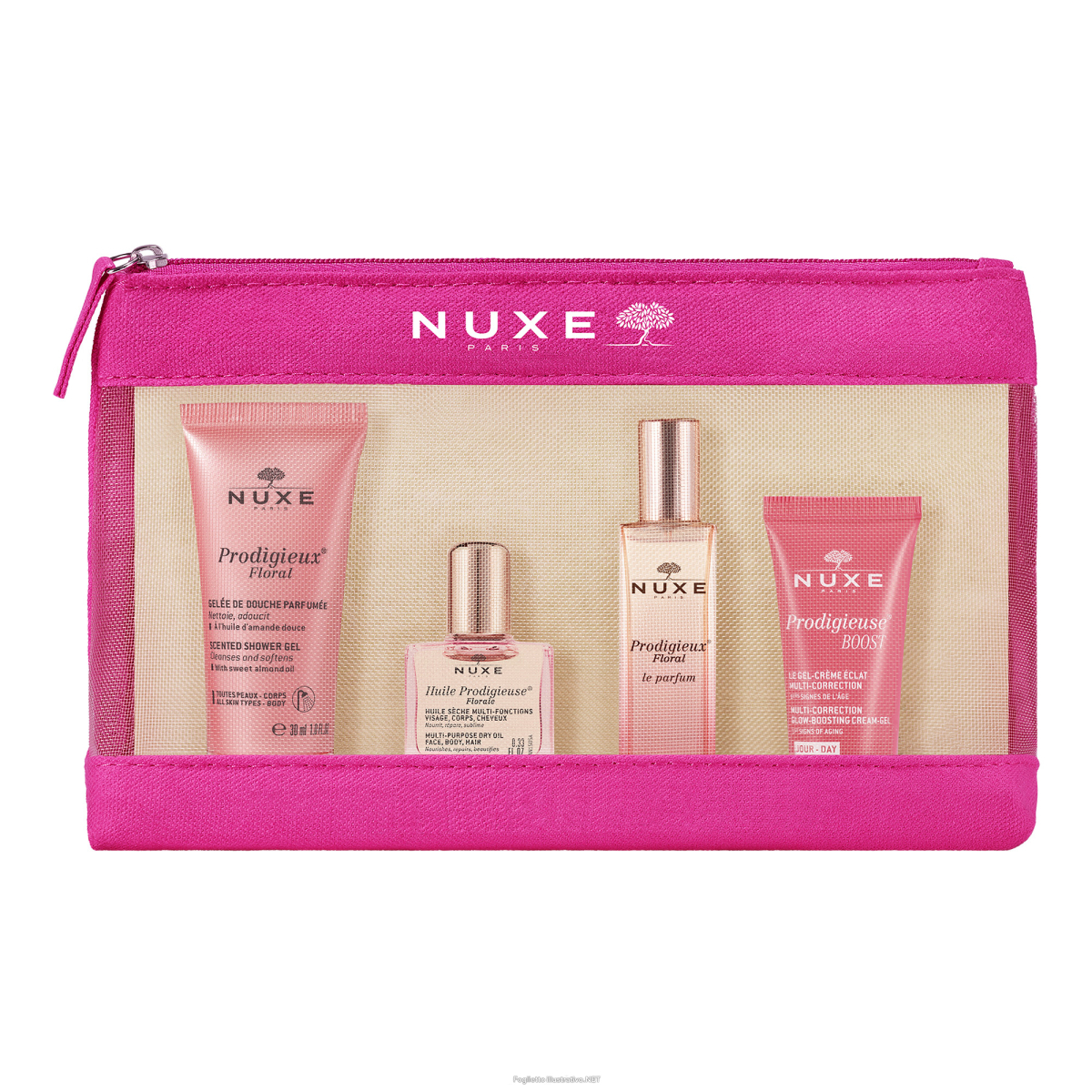 Cerca Offerte di Nuxe Trousse Voyage Prodigieux Floral 2024 Floral Shower Oil 30 ml + Huile Prodigieuse Florale 10 ml + le Parfum Florale 15 ml + Creme Prodigieus Boost Gel Cream 15 ml e acquista online