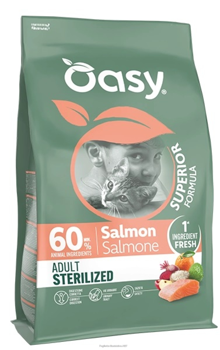 Cerca Offerte di oasy cat ad superior sterilised salmone 6kg e acquista online