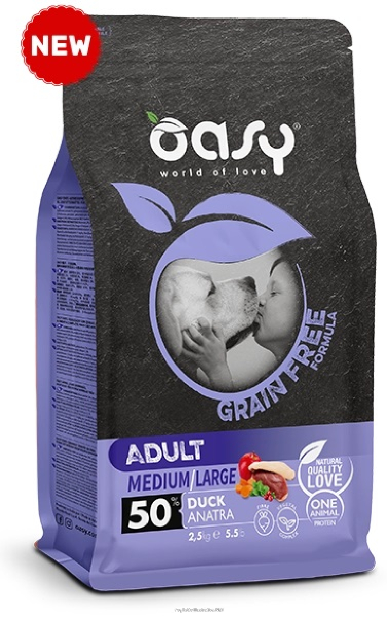 Cerca Offerte di oasy dry dog grain free anatra per cani adulti taglia media/grande sacco 12kg e acquista online