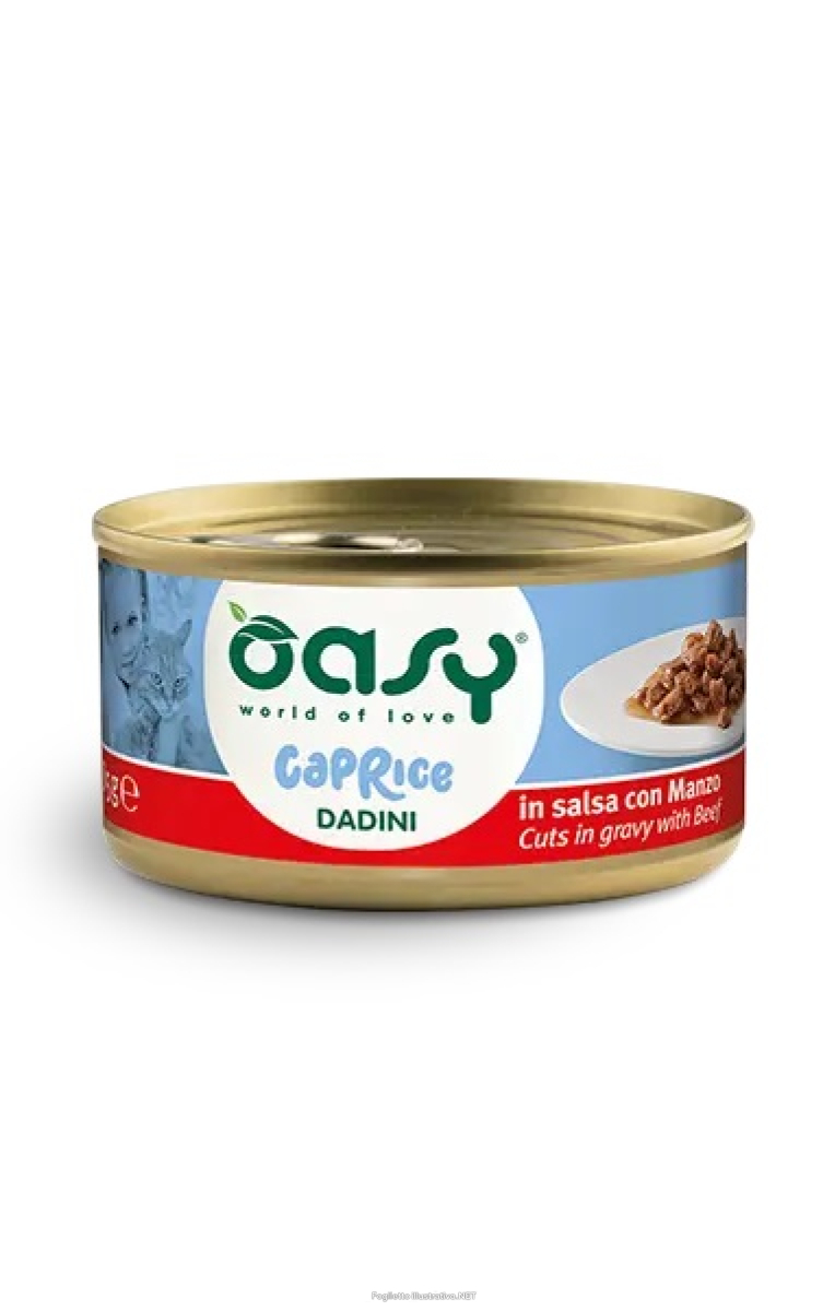Cerca Offerte di oasy gatto caprice dadini (in salsa) manzo 85gr (lattina) e acquista online