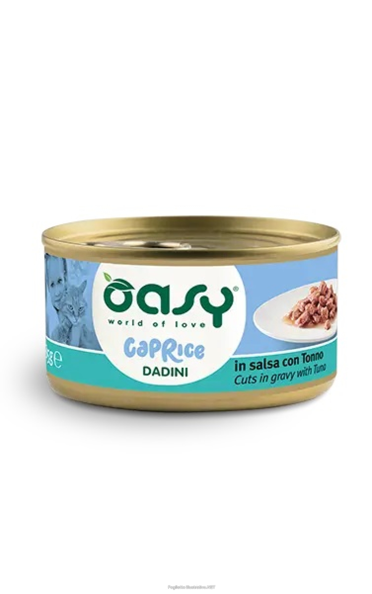 Cerca Offerte di oasy gatto caprice dadini (in salsa) tonno 85gr (lattina) e acquista online