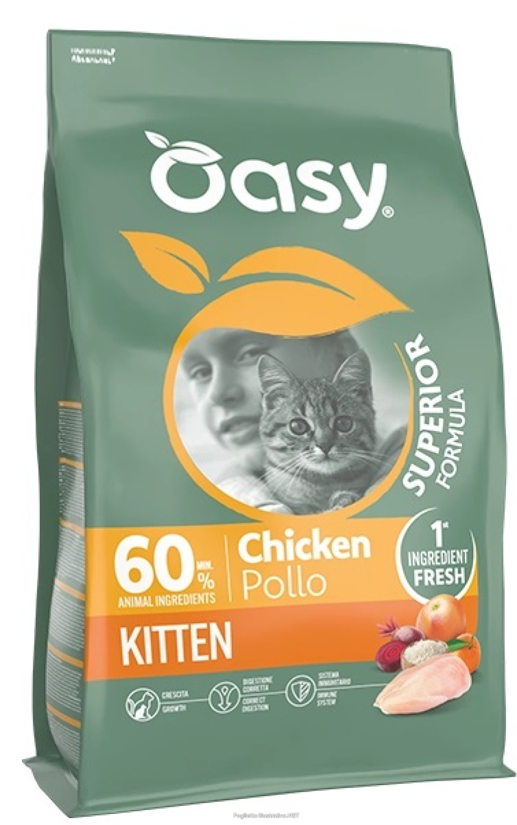 Cerca Offerte di oasy gatto dry superior kitten pollo 1,5kg e acquista online