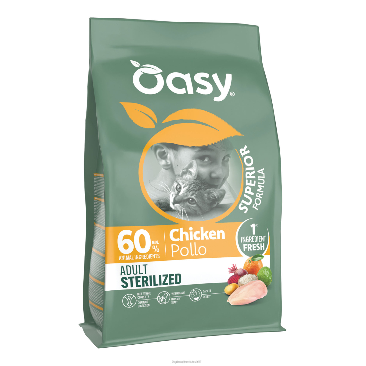 Cerca Offerte di oasy gatto dry superior sterilized adult pollo 1,5kg e acquista online