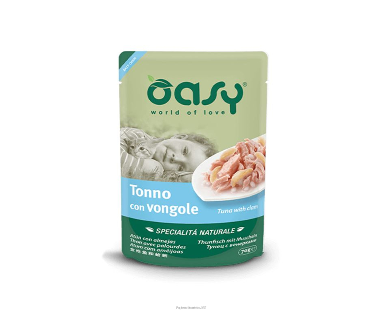 Cerca Offerte di oasy gatto more love in cup adulto tonno & vongole 70 gr e acquista online