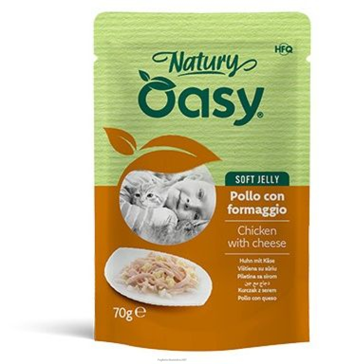 Cerca Offerte di oasy gatto natury soft jelly pollo con formaggio 70gr (bustina) e acquista online