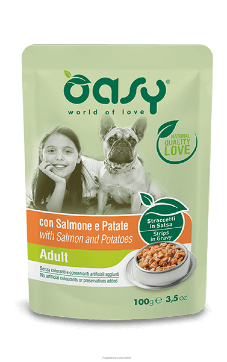 Cerca Offerte di oasy straccetti in salsa con tacchino e piselli per cani adulti/anziani bustina 100g 7630 e acquista online