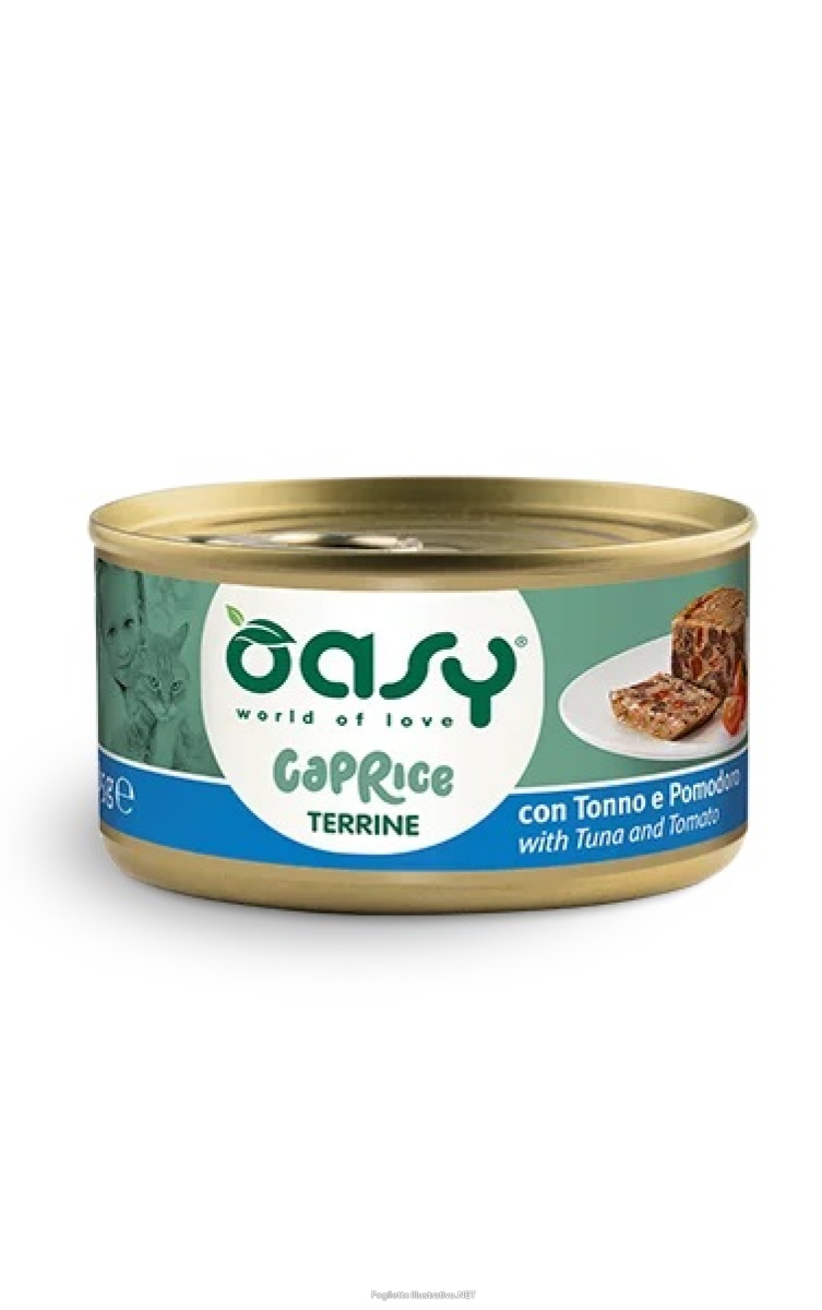 Cerca Offerte di oasy wet cat caprice terrina con tonno e pomodoro lattina 85 g e acquista online